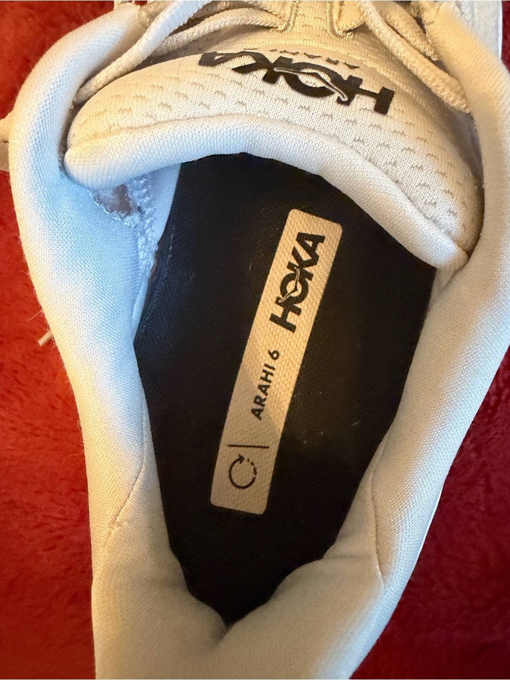 Hoka Women’s 8.5 Light Gray and White Athletic Running Shoes - Picture 10 of 12